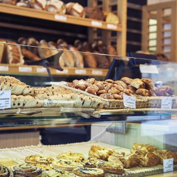 vitrine de boulangerie