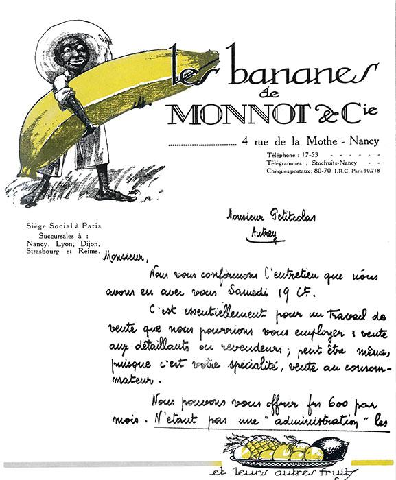Pub pour les bananes Monnot